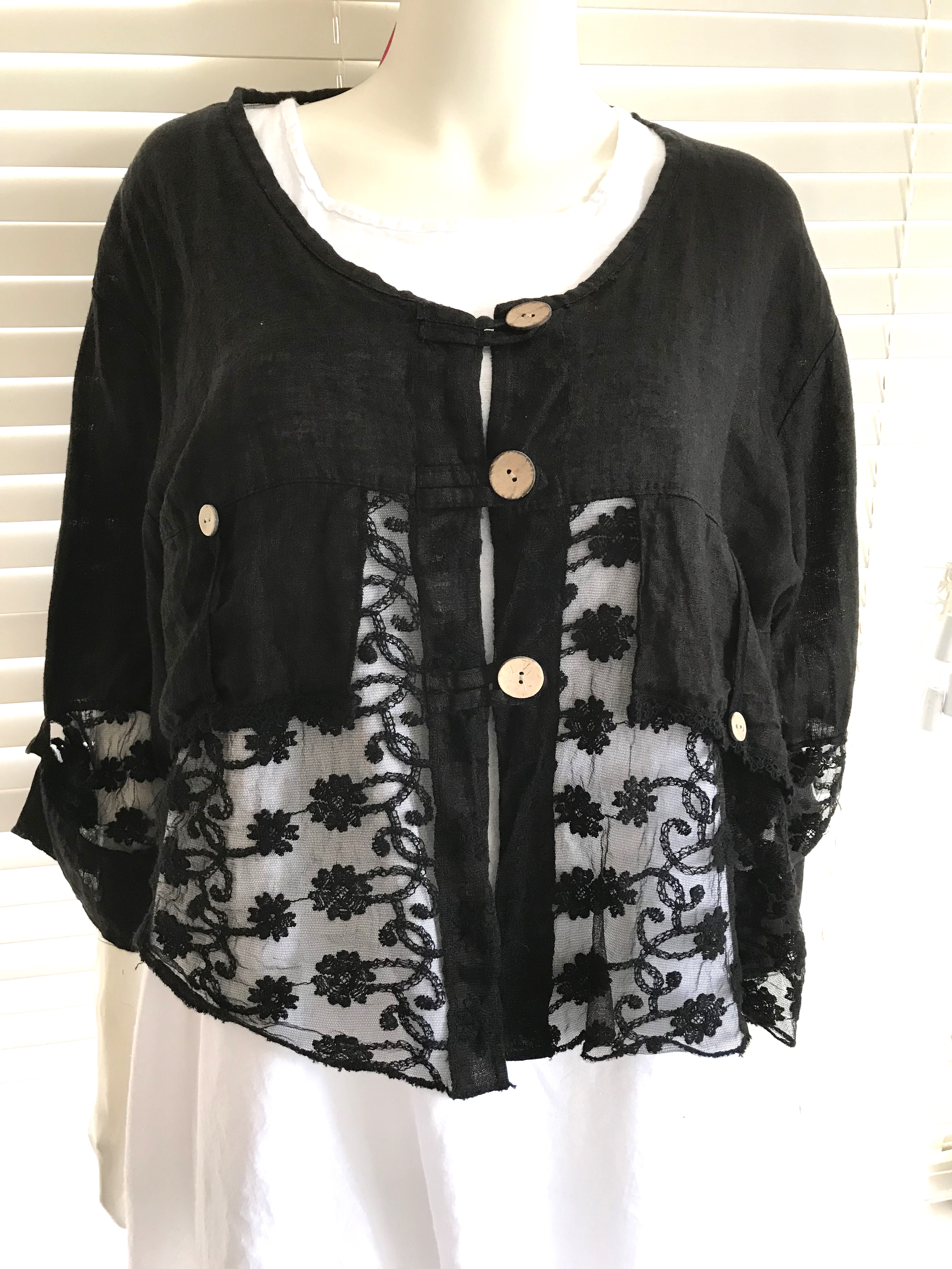 plus size linen jackets uk